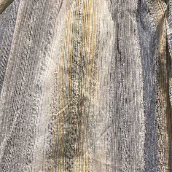 NWT Shorts elastic drawstring paper bag waist side pockets neutral stripe S
C - Picture 7 of 8